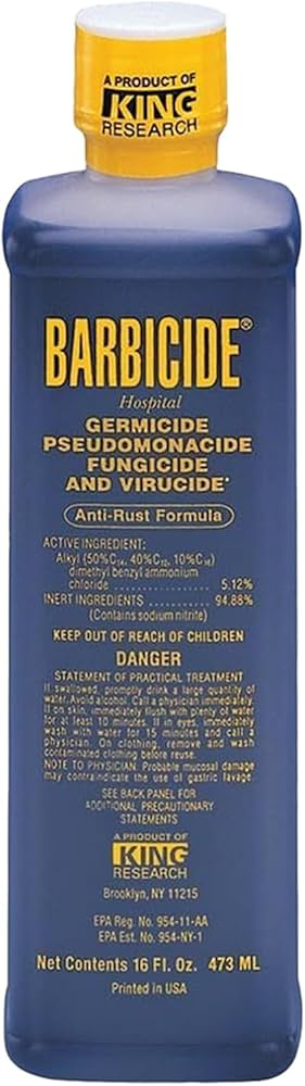 Amazon.com: BARBICIDE Disinfectant Concentrate – Pint 16 Fl Oz Amazon.com: BARBICIDE Disinfectant Concentrate – Pint 16 Fl Oz